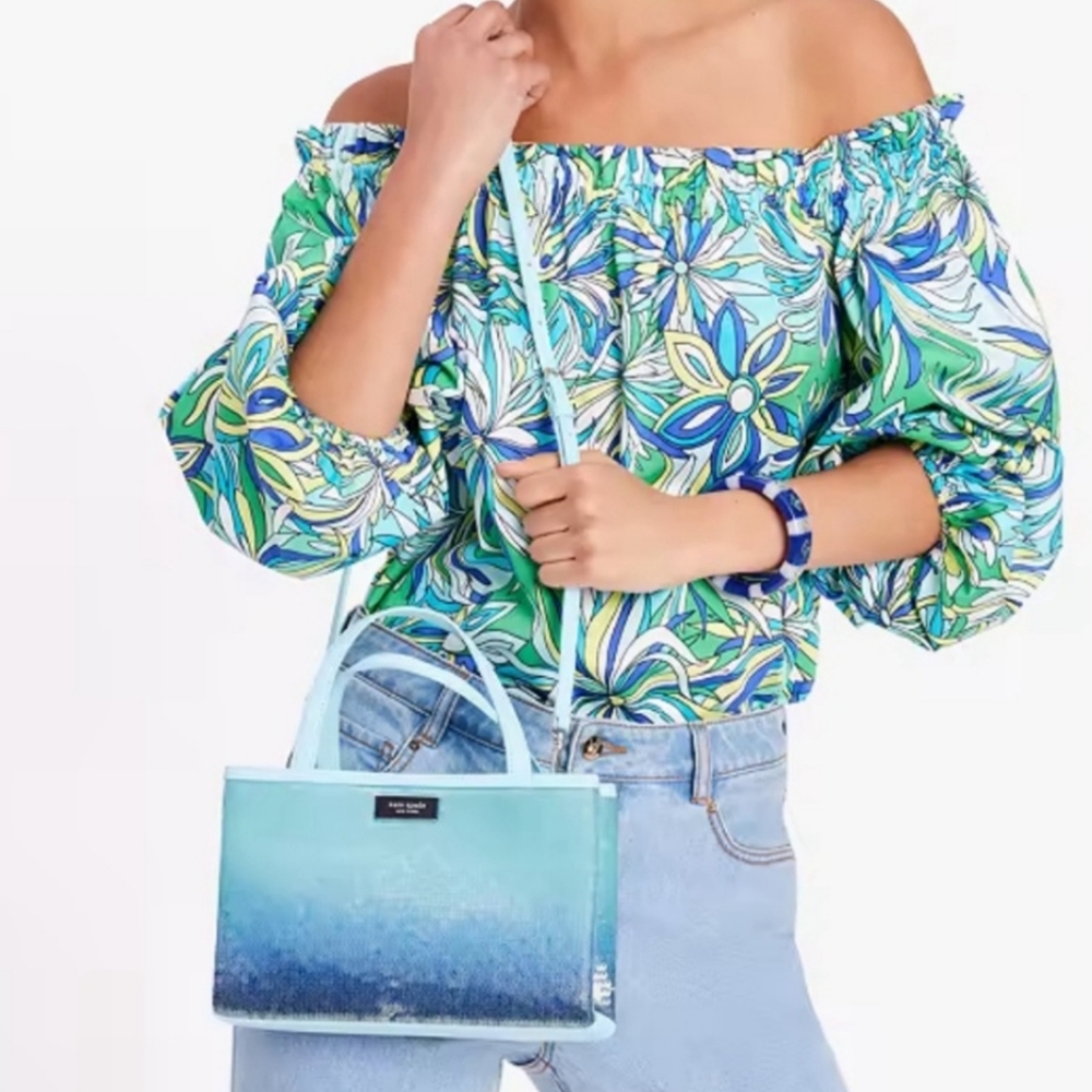 Kate Spade Sam Icon Ombré Sequin Crossbody - Picture 10 of 11